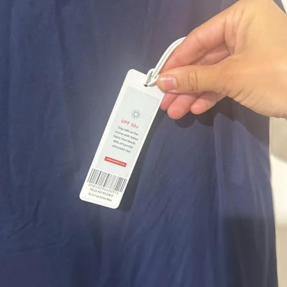 NEW • KINONA • Women's Navy Blue Roundneck Mini Golf Dress / One in Two - Picture 4 of 5